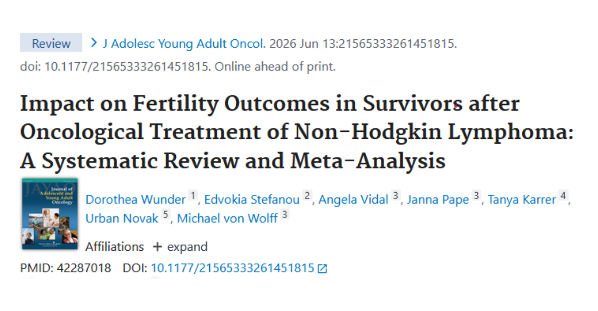 Impact on Fertility Outcomes in Survivors after Oncological Treatment of Non-Hodgkin Lymphoma: A Systematic Review and Meta-Analysis