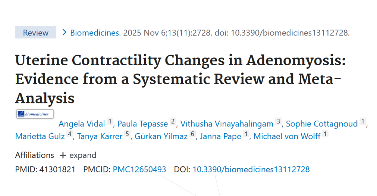 Uterine Contractility Changes in Adenomyosis: Evidence from a Systematic Review and Meta-Analysis