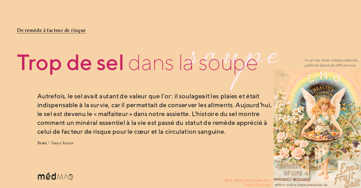 De remède à facteur de risque: Trop de sel dans la soupe