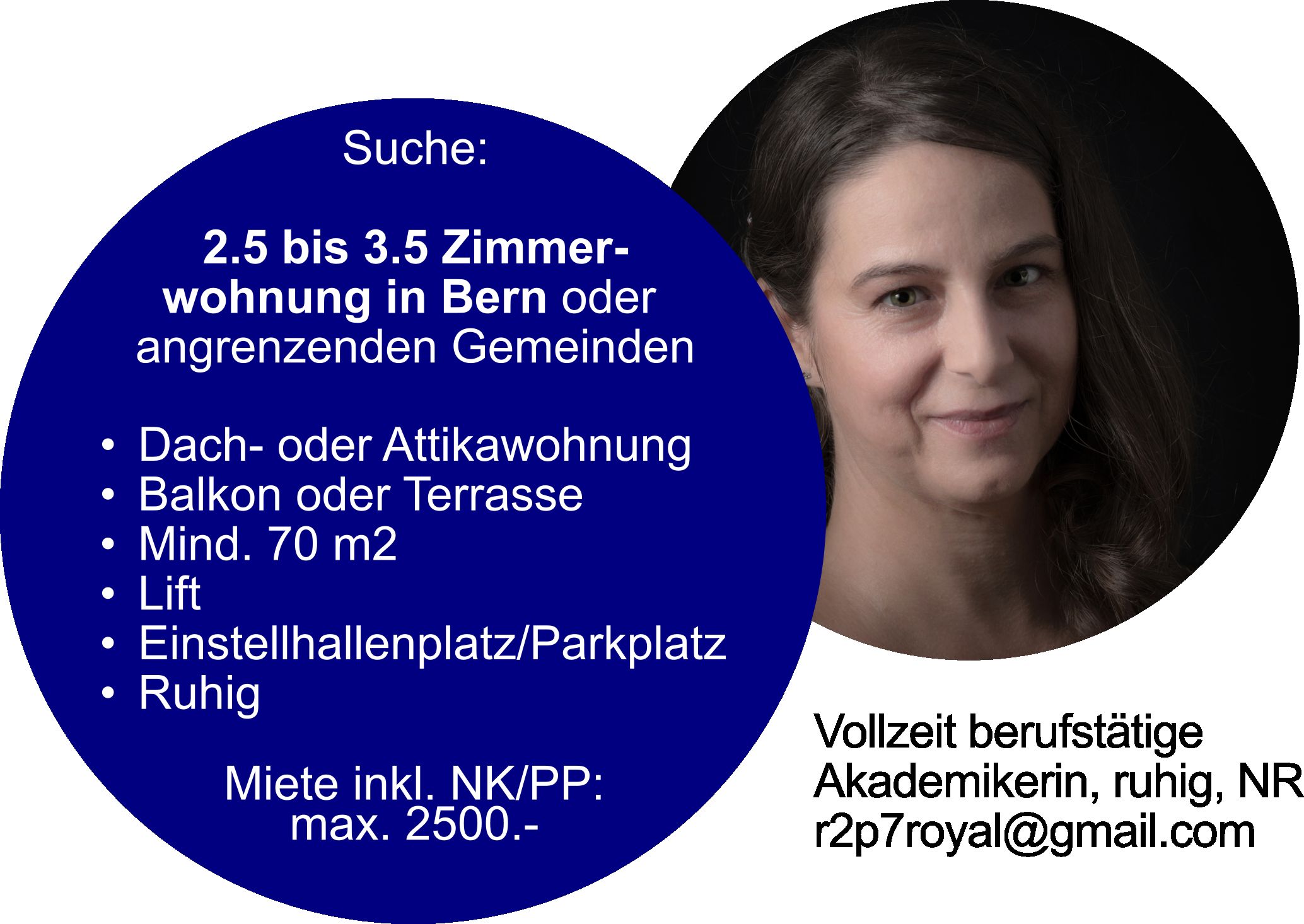 Wohnung gesucht in Bern und angrenzenden Gemeinden